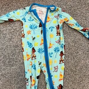 Little sleepies moana 3-6 months pajamas